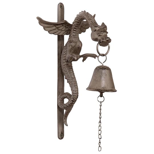 Design Toscano Florentine Dragon Gothic Iron Doorbell